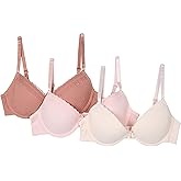 Tahari Girls 3-Pack Structured Wire Bras