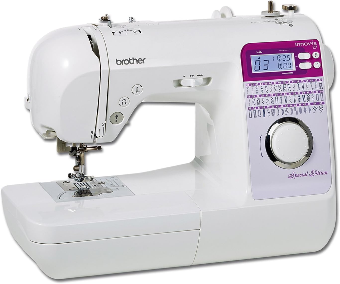 Nähmaschine mit Overlock