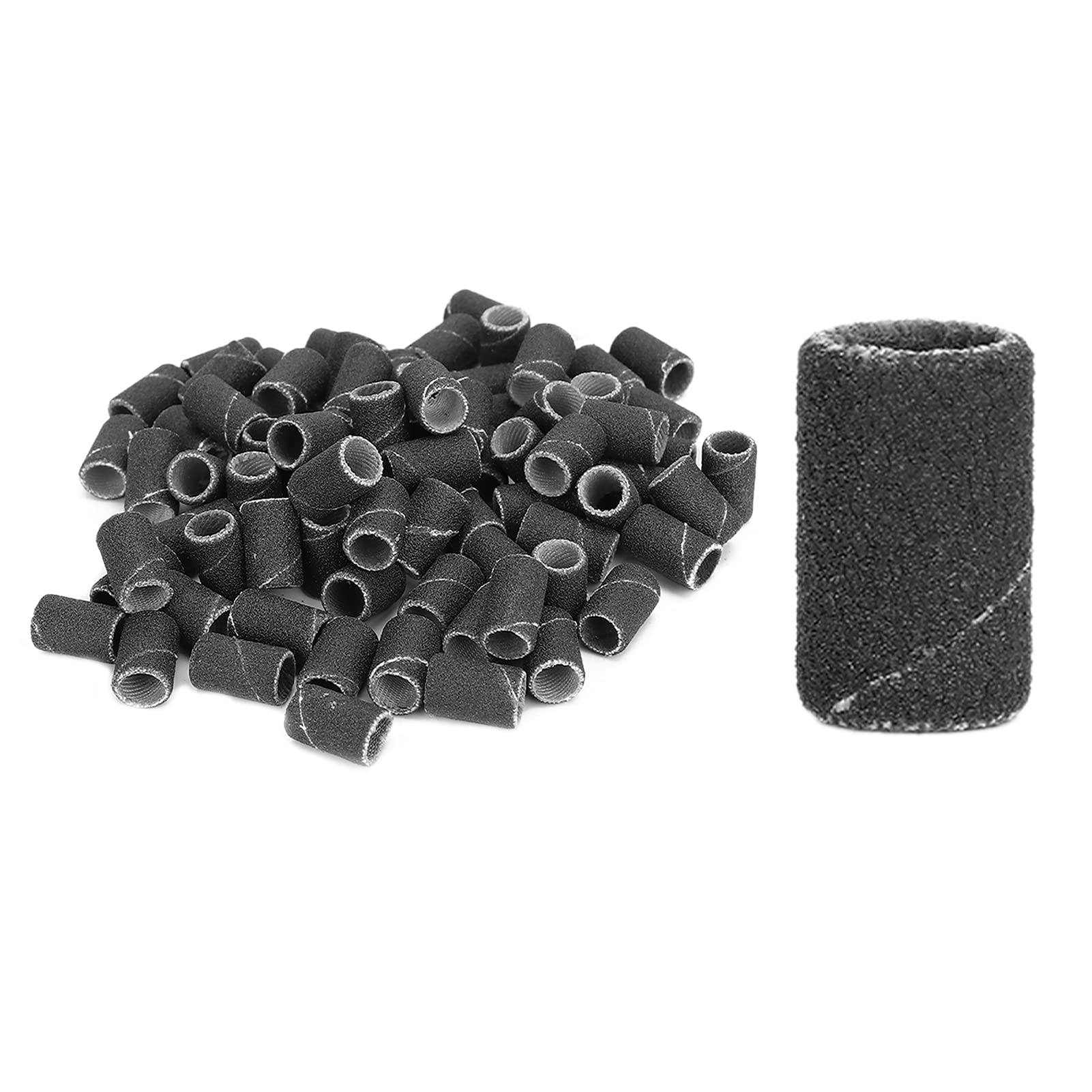 Nail Art Sanding Bands, Nail Drill Bits Reliable Manicure Sanding Bands Sanding Bands for Nail Salon(HQ-14 black 240#)