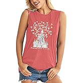 Magic Castle Tank Top Women Happiest Place On Earth Graphic Sleeveless Summer Holiday Vacation Trip Tops Shirts