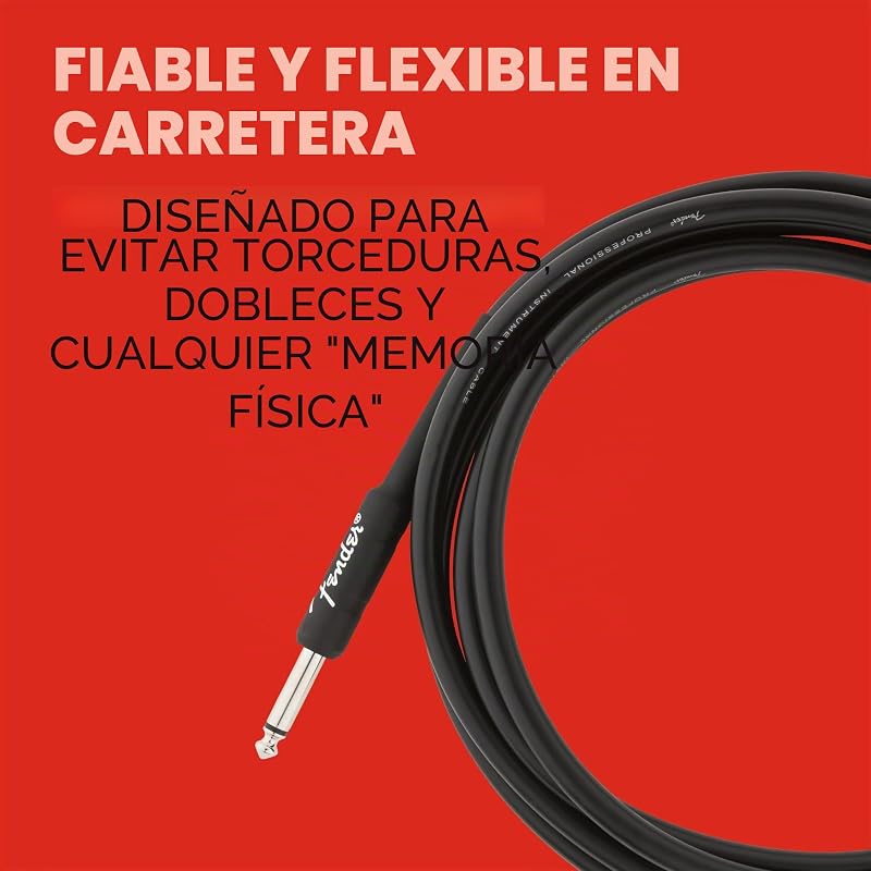 Professional Cable de Guitarra Eléctrica Recto/Angular 25 pies