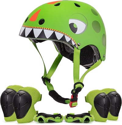 XIAPIA Kids Helmet and Pads Set Durable Multi-Sport Protection CE Certified