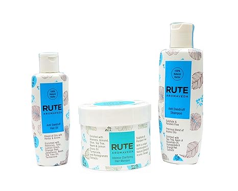 Buy Rute Aromaveda Anti Dandruff Hair Care Kit Shampoo Hair Oil