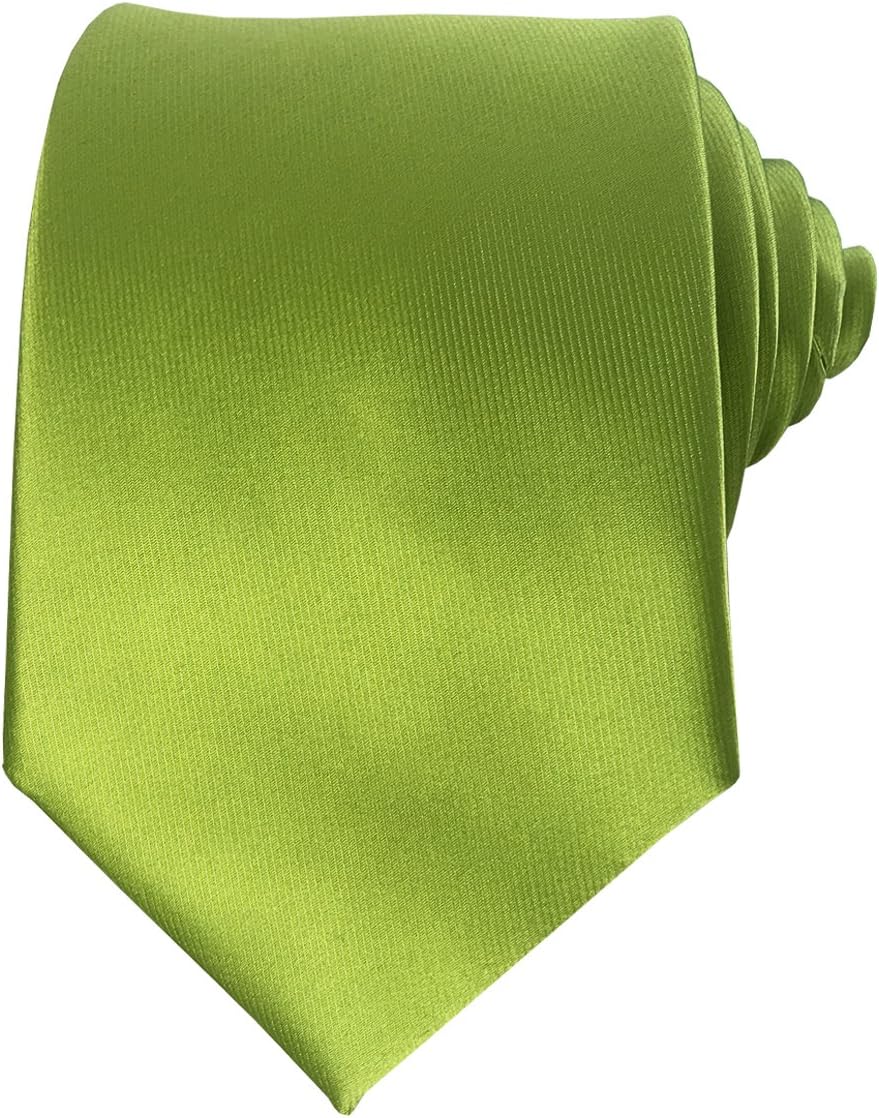 Mens Silk Tie Solid Formal Necktie