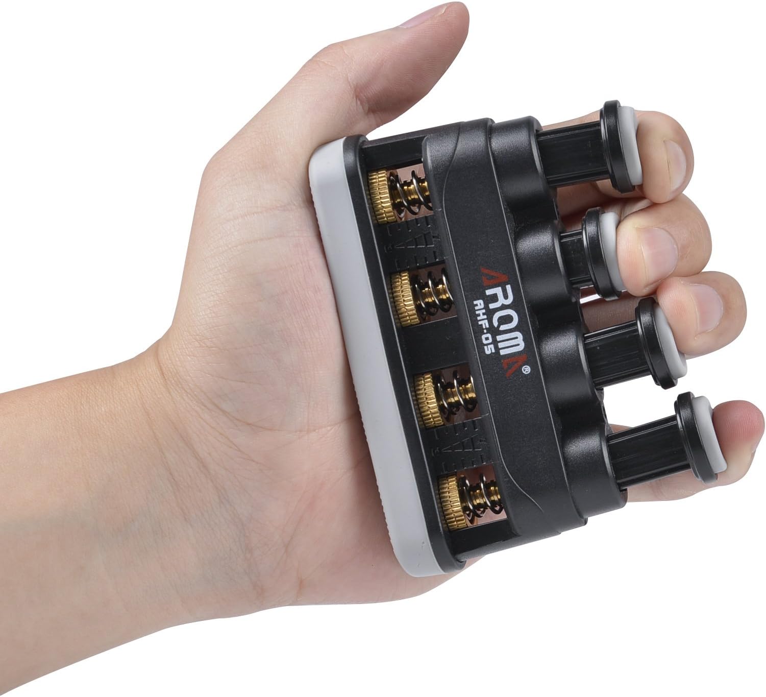 Finger Exerciser Hand Strengthener Trainer - Adjustable Hand Exerciser, Finger & Wrist Strength Training Exercises For Guitar, Piano, Golf, Tennis & Physical Therapy