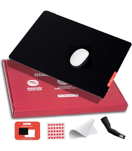 Amazon.com: ATK Tempered Glass Mouse Pad Crimson Limited Edition