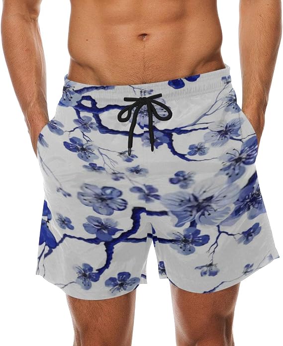 BAÑADOR HOMBRE ESTAMPADO BICOLOR. CINTURA AJUSTABLE CON CORDÓN. BOLSILLOS LATERALES Y TRASERO. TEJIDO FAST DRY