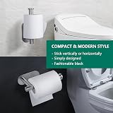 YUET Self-Adhesive Toilet Paper Holder SUS-304 Stainless Steel Brushed view 3