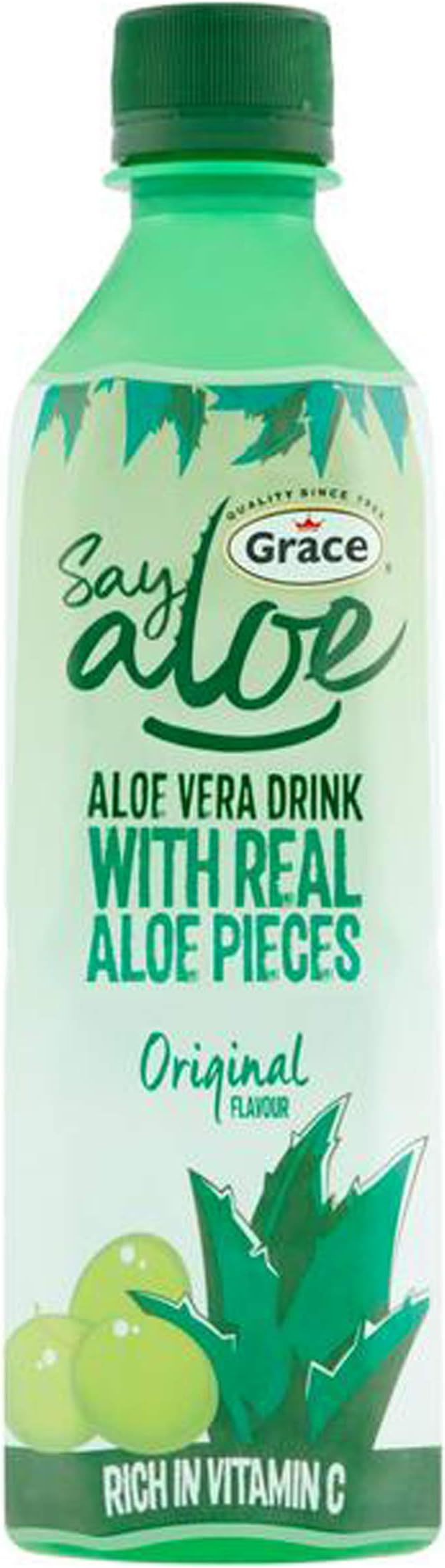 Grace Aloe Vera Drink Juice Original Refresh 4 Pack 500ml Amazon