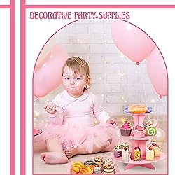 7 Pieces Cake Stand Set 3-Tier Cardboard Cupcake