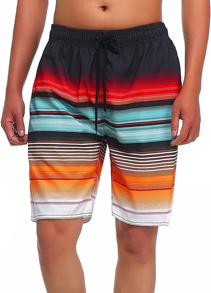 MILANKERR Men's Swim Trunks Stretch Beach Quick Dry Shorts