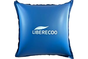 LIBERECOO 6'x6' Pool Cover Pillow for Above-Ground Swimming Pools, 0.4mm Extra Durable Long-Lasting Winter Pool Pillows,Ropes Included
