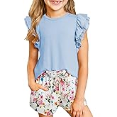 blibean Girls 2026 Summer Clothes Set Teen Hawaiian Shorts Outfit Size 6-15 Years