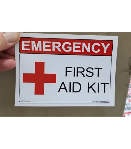4) Sign First Aid Kit Red 3×1 Inches Lunch Box Funny Vehicle Safety ...
