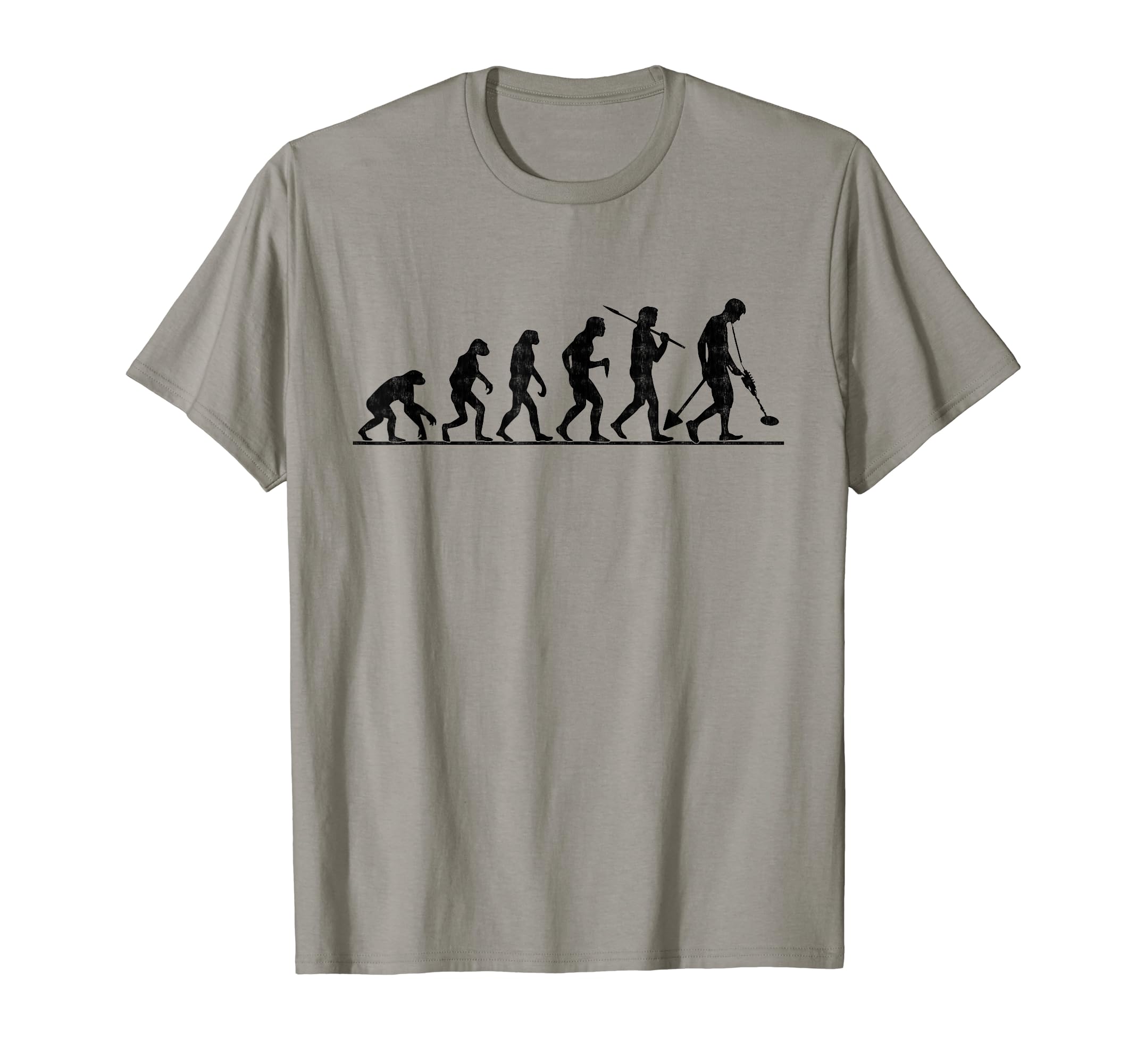 Metal Detecting Evolution Gold Coin Treasure Hunter T-Shirt