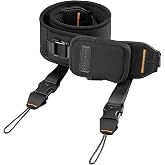 K&amp;F CONCEPT Camera Neck Strap | Soft Neoprene, Adjustable Shoulder Belt, Zipped Pocket, Compatible with Sony/Canon/Nikon/Fuji DSLR SLR Mirrorless