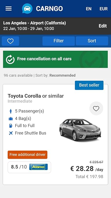 CARNGO.com - Car Rental APP