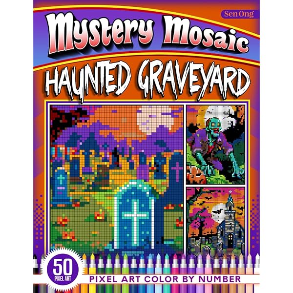 Amazon.com: Eerie Clowns Mystery Mosaics Color by Number: 50 Pixel
