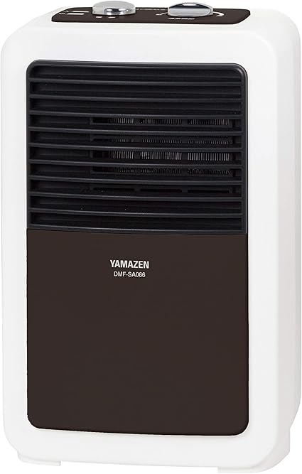 Amazon 山善 セラミックヒーター ミニタイプ 温度調節機能付 転倒offスイッチ ブラウン Dmf Sa066 T メーカー保証1年 山善 Yamazen ホーム キッチン