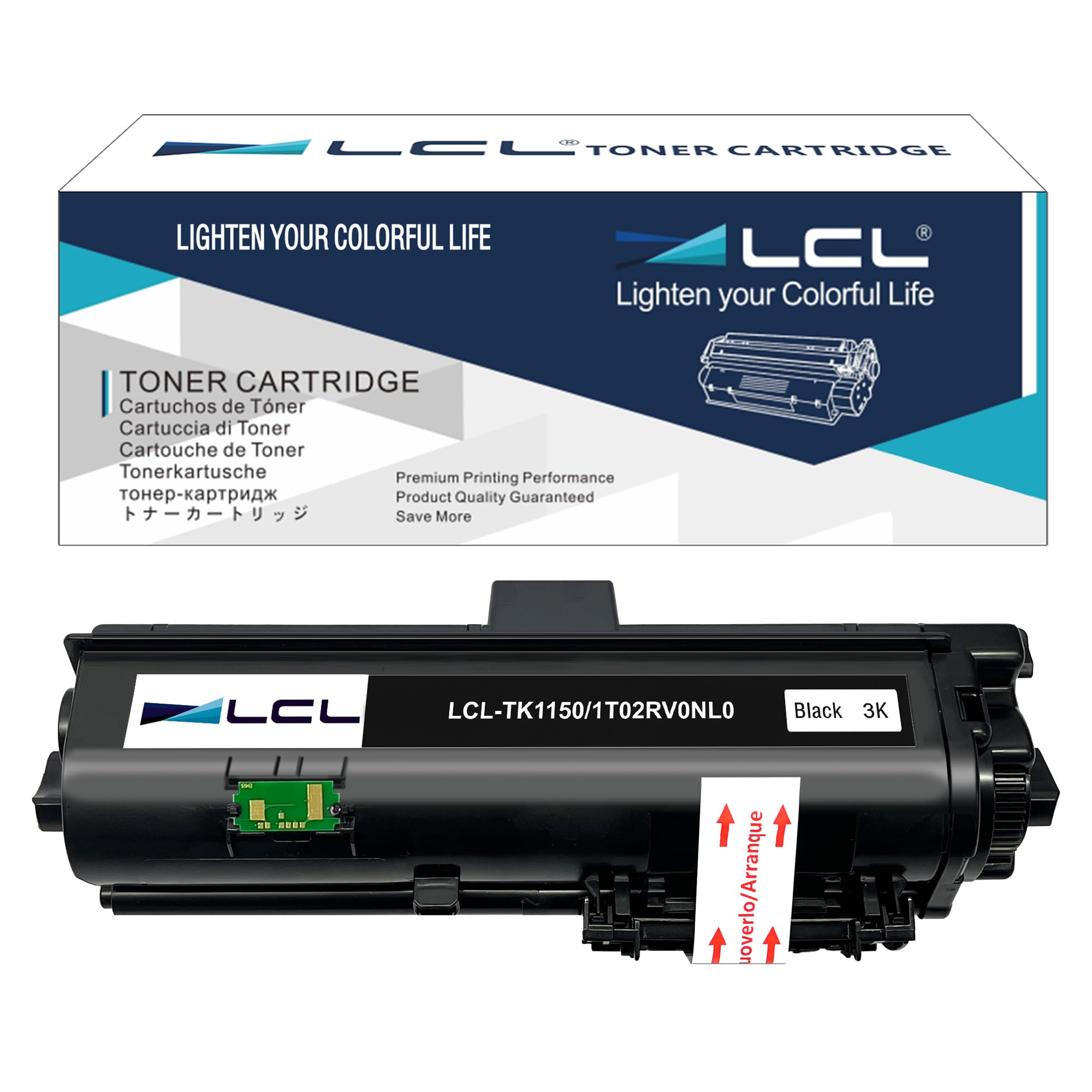 LCL TK-1150 Black Toner Cartridge Replacement for Kyocera TK-1150 TK1150 for Kyocera ECOSYS M2135 M2135dn P2235 P2235dw P2235dn M2635dw M2635dn M2735dn (1 Pack)