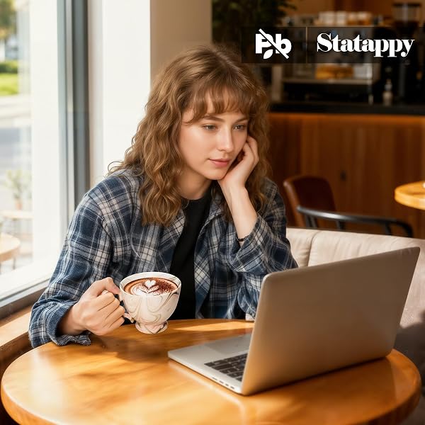 STATAPPY PROMOTION, 2-PIECE MARBLE CERAMIC COFFEE MUG SET, 16 OZ HAND-PAINTED THANKSGIVING HOLIDAY CUP, LEAD-FREE MICROWAVE SAFE DRINKWARE FOR HOME OFFICE KITCHEN