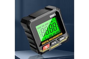 Digital Angle Finder, Automatic Flipping Digital Angle Gauge,4 Side Magnetic Cube Inclinometer, Digital Level with LCD Displa
