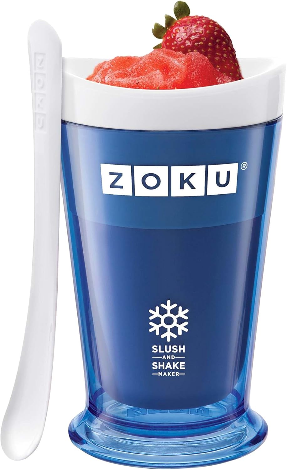 Zoku Slush and Shake Maker, Compact Make and Serve Cup with Freezer Core Creates SingleServing