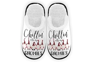 Umidedor Cute Red Panda Slippers, Soft Memory Foam Non-Slip Indoor House Slippers Home Shoes for Bedroom Travel Hotel Spa