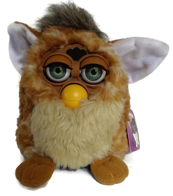 Furby Brown and Cream Striped Interactive Pet Toys & Games