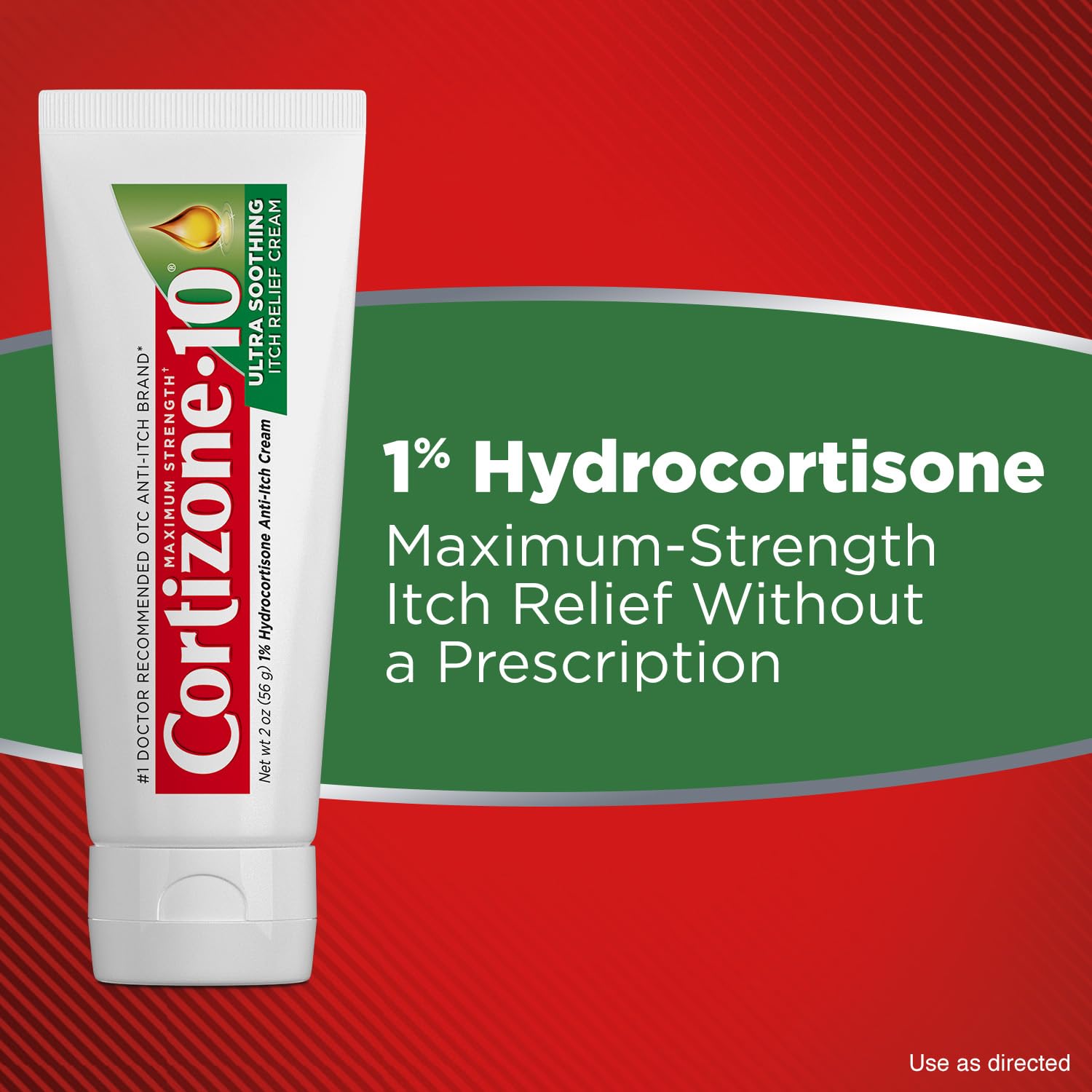 Cortizone-10 Maximum Strength Ultra Soothing Itch Relief Cream, 1% Hydrocortisone, Fast-Acting, Anti-Itch Cream for Bug Bites, Rash, Eczema, Psoriasis, Poison Ivy, Oak, Sumac & More, 2 oz