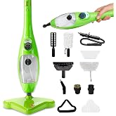 H2O X5 Steam Mop &amp; Handheld Steam Cleaner | 5-in-1 Floor Steamer | Hardwood, Tile &amp; Laminate Cleaner | Carpet Glider Included | Grout, Window &amp; Garment Attachments
