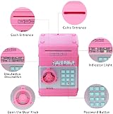 Thedttoy Digital Money Box ATM Pink Piggy Bank 4 Digit Password Safe 3-12 view 2
