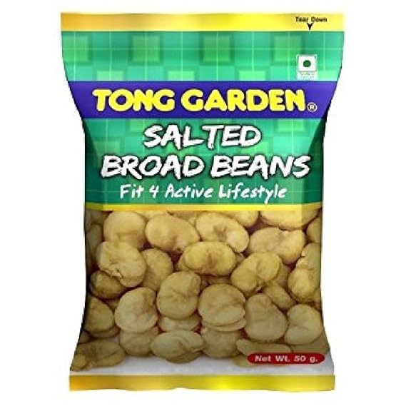 Thailand Tong Garden Salted Broad Beans 50g x 6 Packs (628MART)