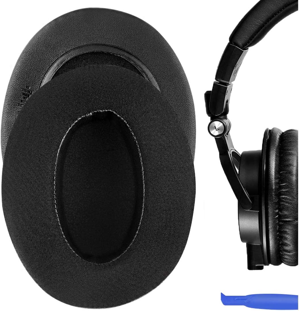 Geekria Sport Extra Thick Cooling-Gel Replacement Ear Pads for Audio-Technica ATH-M50X, M50XBT, M50, M50xBT2, ATH-M40X, M30