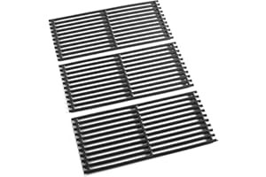 SafBbcue 17 in Cooking Grates Replacement Parts for Charbroil Tru Infrared Grill 463242715, 463242716, 463276016, 466242715, 466242815, Lowes 606682, 639322 Gas Grill, Cast Iron Cooking Grids, 3 Pack