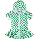 Yccutest Toddler Hooded Terry Swim Cover Up Kids Swimsuit Coverup for Girls Beach Bathing Suit Wraps Swimwear Summer Outfits