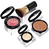LAURA GELLER NEW YORK Daily Routine Kit (4 PC): Baked Balance-n-Brighten Foundation, Toffee + Retractable Kabuki Brush + Blush-N-Brighten, Tropic Hues + Original Baked Highlighter, French Vanilla