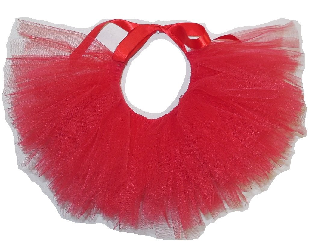 PAWPATU Tulle Tutu for Dogs or Cats, X-Large, Red