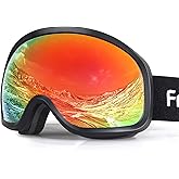 Freela Ski Goggles OTG Men Women, Over Glasses Snow Snowboard Sports Goggles for Adult Youth 100% UV400 Protection Anti Fog