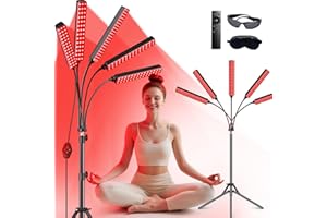 FLAOAITO Red Light Therapy for Body Face Infrared Light Therapy for Body with 660nm & 850nm Near Infrared LED Red Light Therapy 5 Heads Light at Home Idea Gift for Women Wife Mom Sister Girlfriend