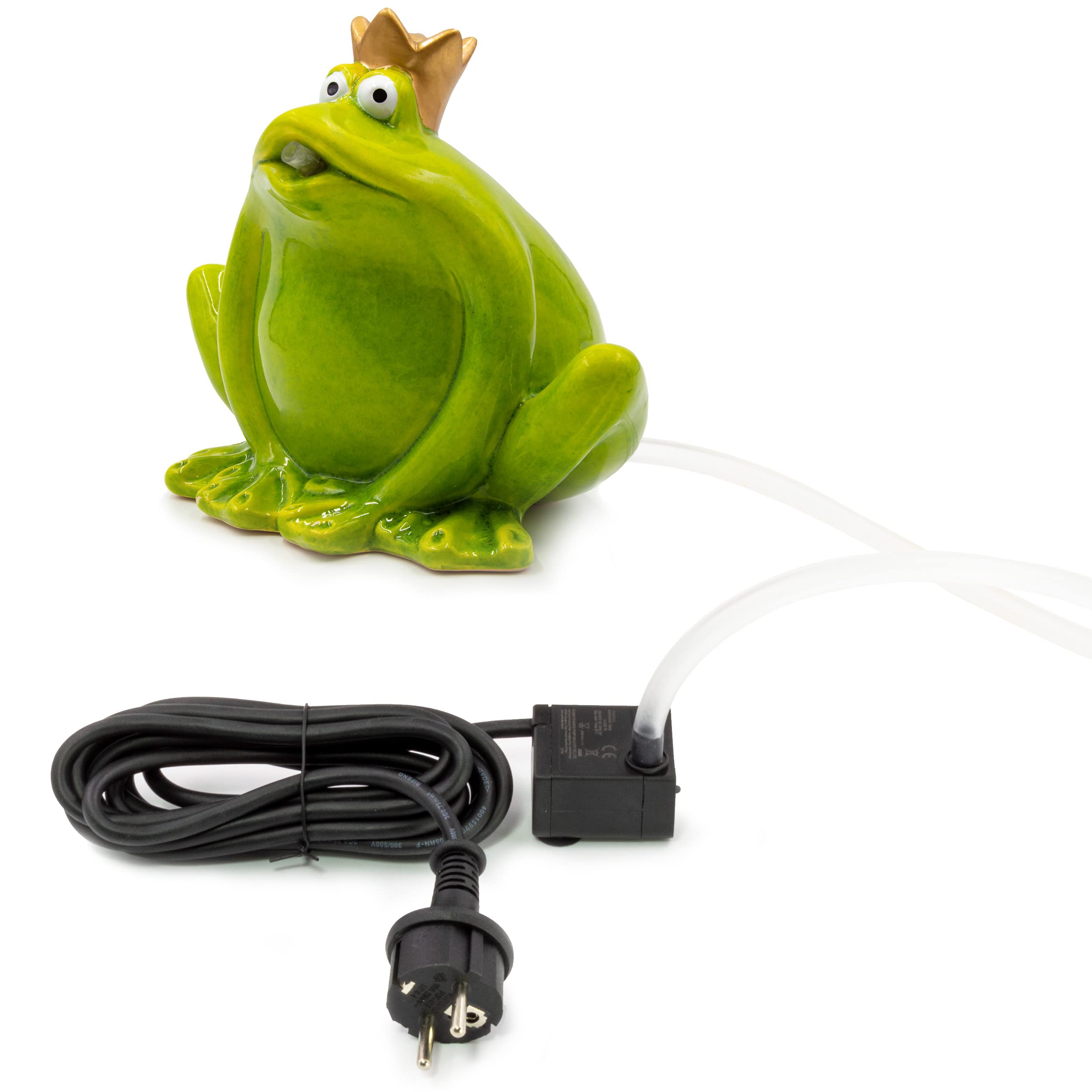 Blümelhuber Gargoyle Frog Figure – Frog Decoration Garden – Water Feature Garden Decoration – Garden Pond Pool Figures Pond Accessories