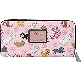 Loungefly Disney Cats Wallet Zip Around Clutch Faux Leather