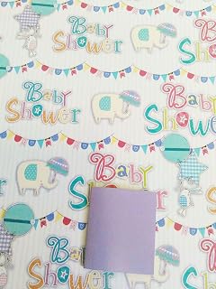Baby Shower Gift Wrapping Paper X 2 And 1 Gift Tag Amazoncouk