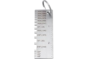 Nice and DeftSheet Metal Thickness Gauge, Stainless Steel Wire Metal Sheet Thickness Gauge Sheet Metal Gauge Tool Gauge Weldi