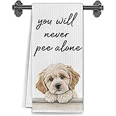 Elefeltclave Funny Cavapoo Bathroom Hand Towels, Cavapoo Gifts Decorative Hand Towels for Bathroom Washroom, Dog Lover Mom Gifts, Funny Dog Kitchen Towels, 16x24 Inch