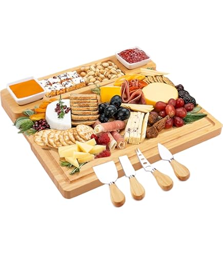 Godinger cheese bord チーズプラトーセット Amazon.com | Godinger Cheese Board and Knife Set, Acrylic