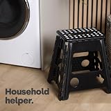 LIVIVO Folding Step Stool Two Tier Anti Slip Lightweight Compact view 2