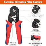 Flintronic Ferrule Crimping Tool, Self-Adjusting Ratchet Crimper, 23-7 AWG view 3