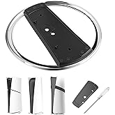 Esoes Vertical Stand for PS5 PRO Slim Console with Screw Non-Slip Base Stand Replacement for PS5 PRO and for PlayStation 5 Console Anti-Tip Base Space-Saving Vertical Horizontal Mount