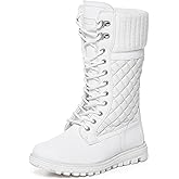 POLAR Womens Faux Fur Warm Thermal Waterproof Outdoor Walking Snow Winter Rubber Sole Calf Boots